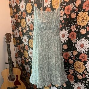 Amazon Green Spaghetti Strap Midi Sundress for Weddings